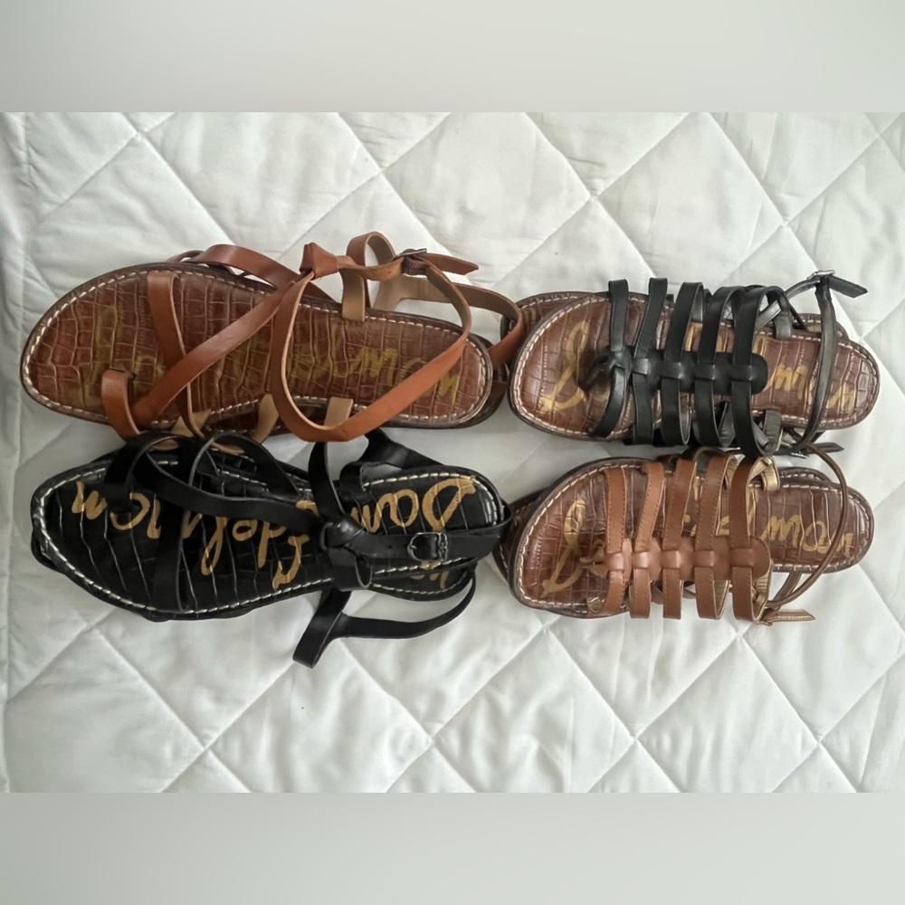 Sam Edelman 4 pairs of sandals Size 8.5
